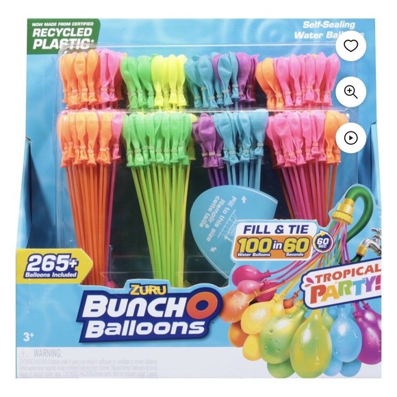 ZURU Party Supplies New Zuru 0 Self Sealing Bunch O Water Balloon Launcher 56481tropical